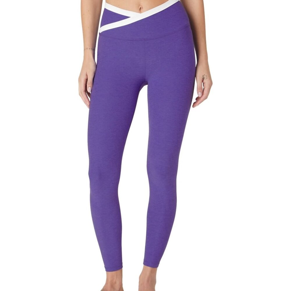 beyond yoga-Spacedye Outlines High Waisted Midi Legging XL new  Ultra Violet